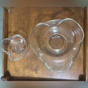 Vintage Anchor Hocking serving bowl/chip & dip